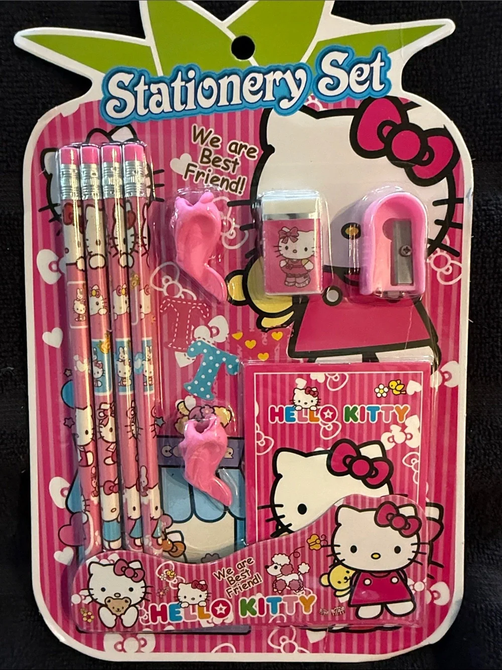Hello Kitty Pink Kids Stationery Set with Pencils & Accessories